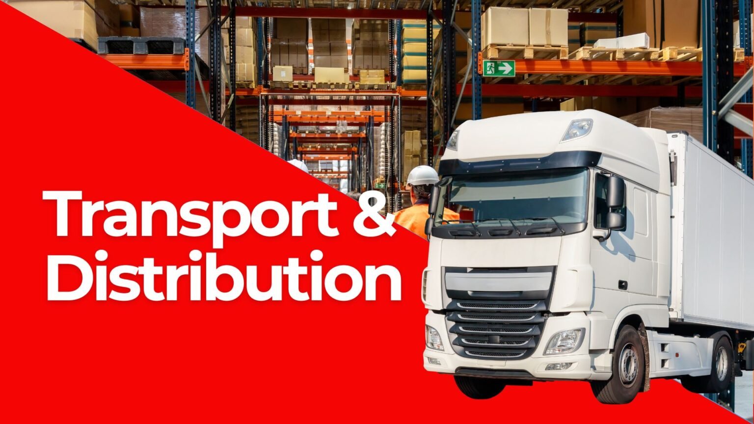 Blue and Orange Modern Logistics Presentation